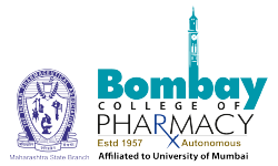 Bombay College of Pharmacy logo.