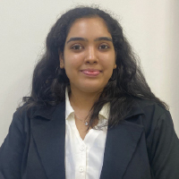 Aakansha Poddar in professional attire representing academic excellence at BBA Degree Colleges in Mumbai.